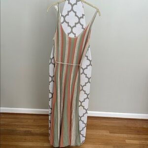 Very J Multicolor Striped Maxi Dress